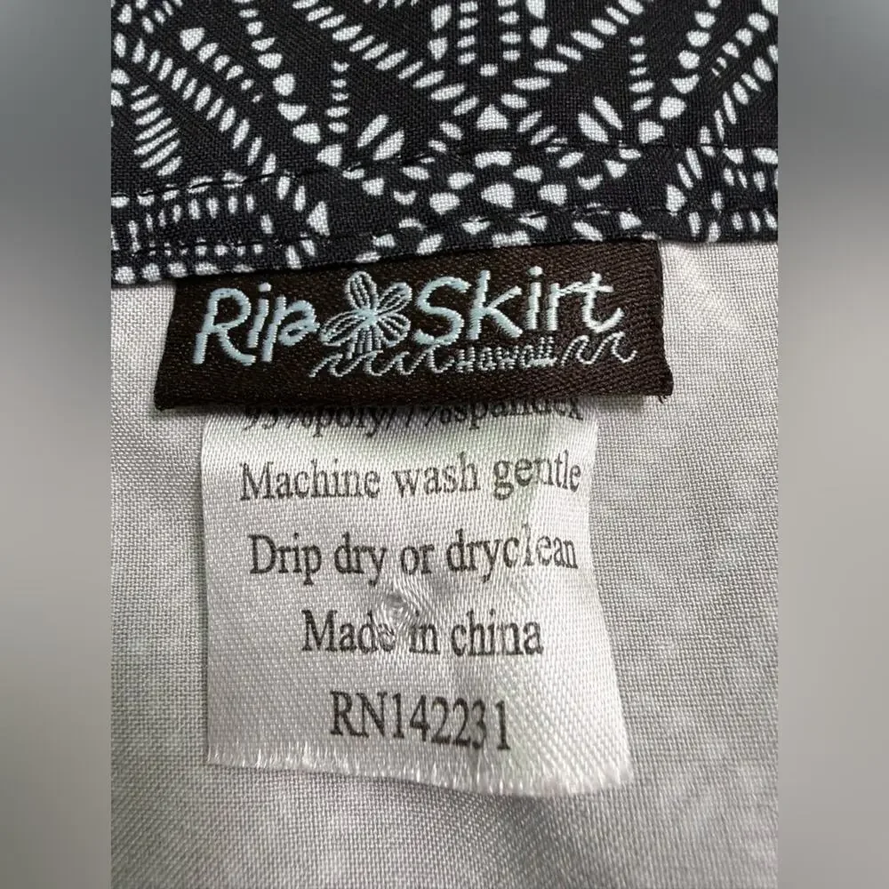 Ripskirt Hawaii Wrap Skirt Length 2 In Black Pearl Batik Size Large